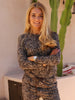 Liberté Alma LS top mocca brown lace