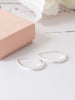 Friihof+Siig Flowy hoops silver