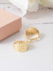 Friihof+Siig Golden Bold Textured hoops forgyldt