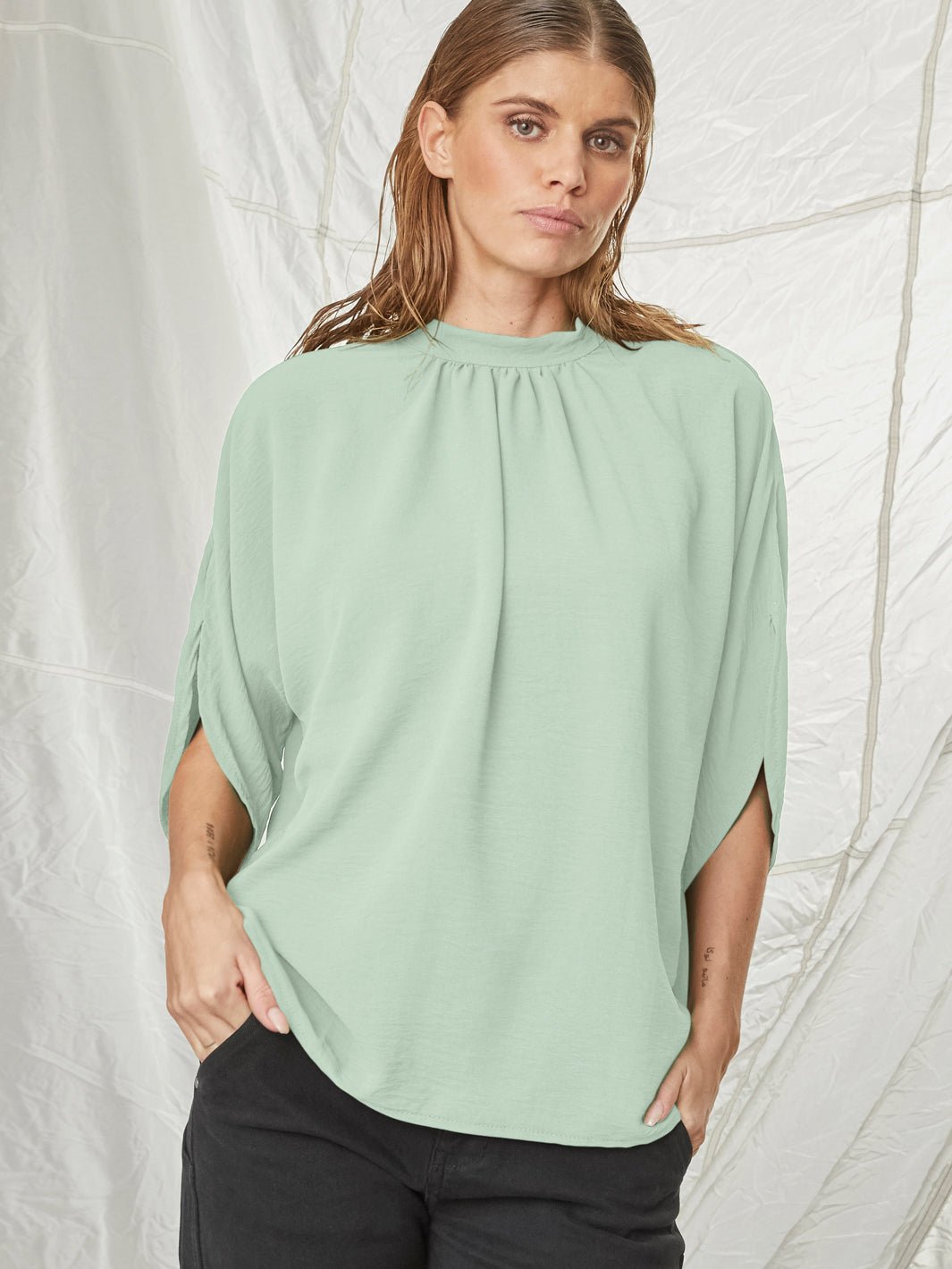 All Week Anni bluse mint green - Online-Mode