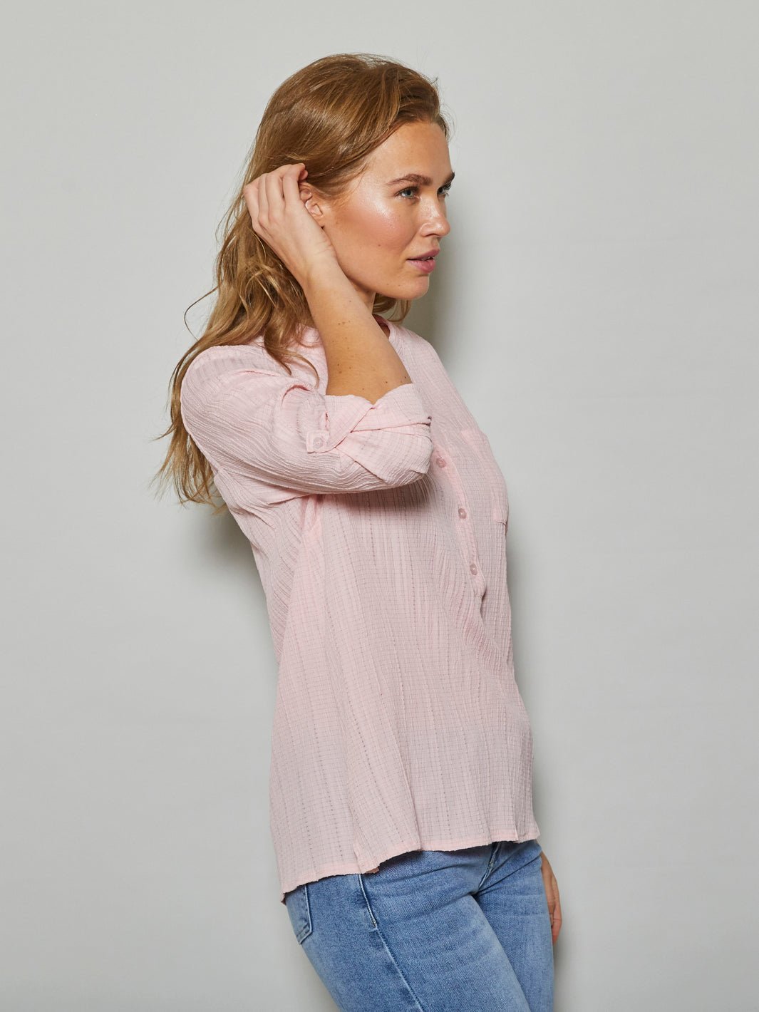 All Week Ginny L/S shirt rosa - Online-Mode