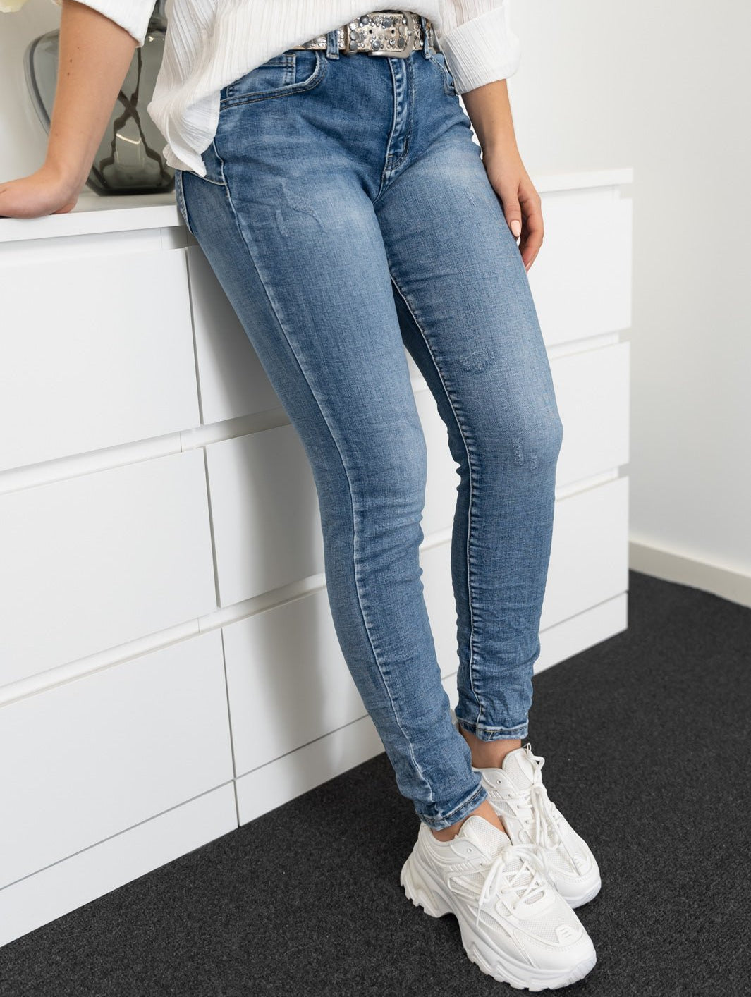 All Week Gos super stretch slimfit jeans denim blue - Online-Mode