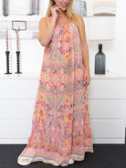 All Week Hanny long strap dress rosa paisley print - Online - Mode