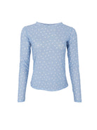 BC BCAnnie mesh blouse lt blue dot - Online-Mode