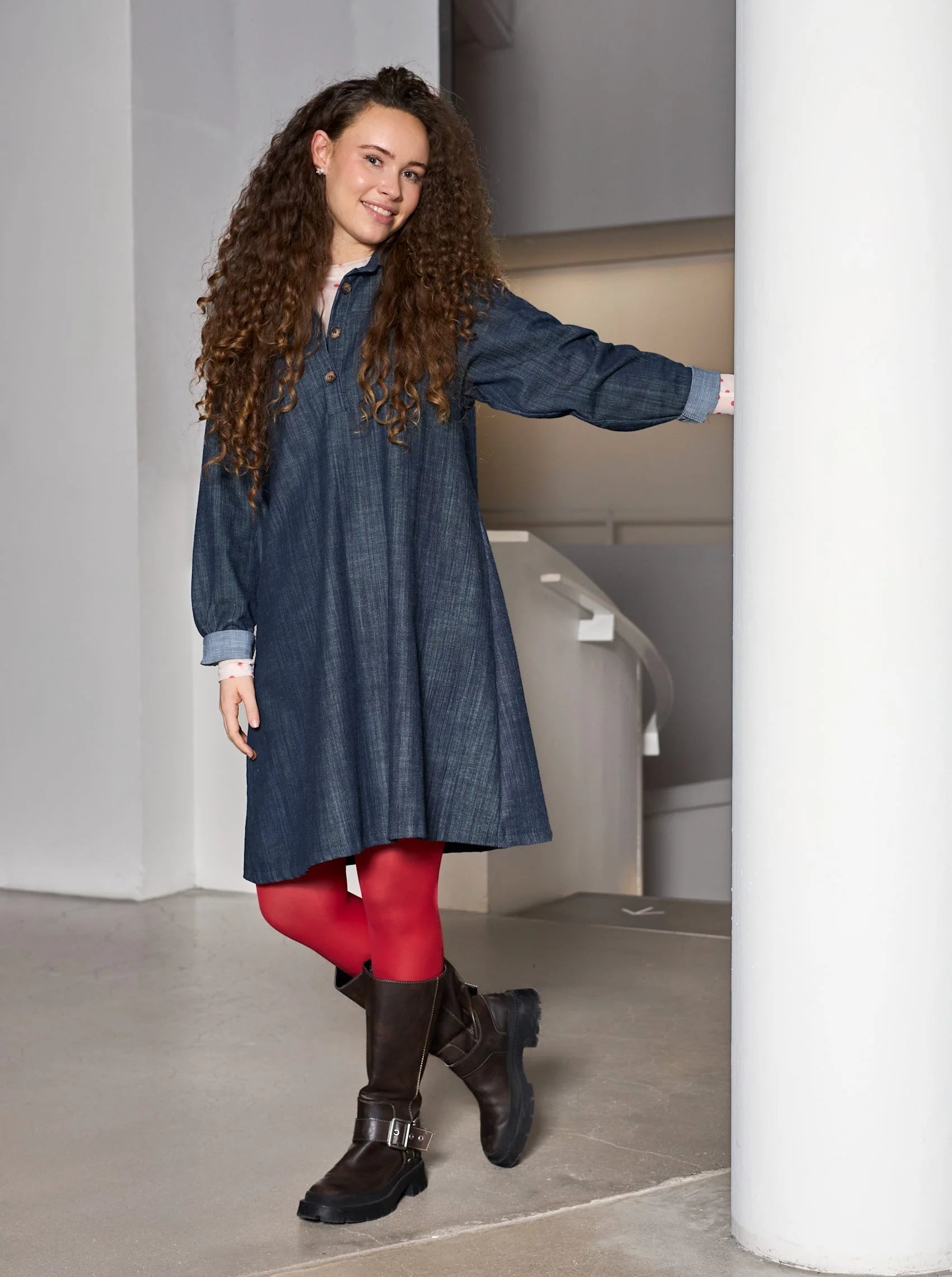 BC BCBox A-dress navy denim - Online-Mode