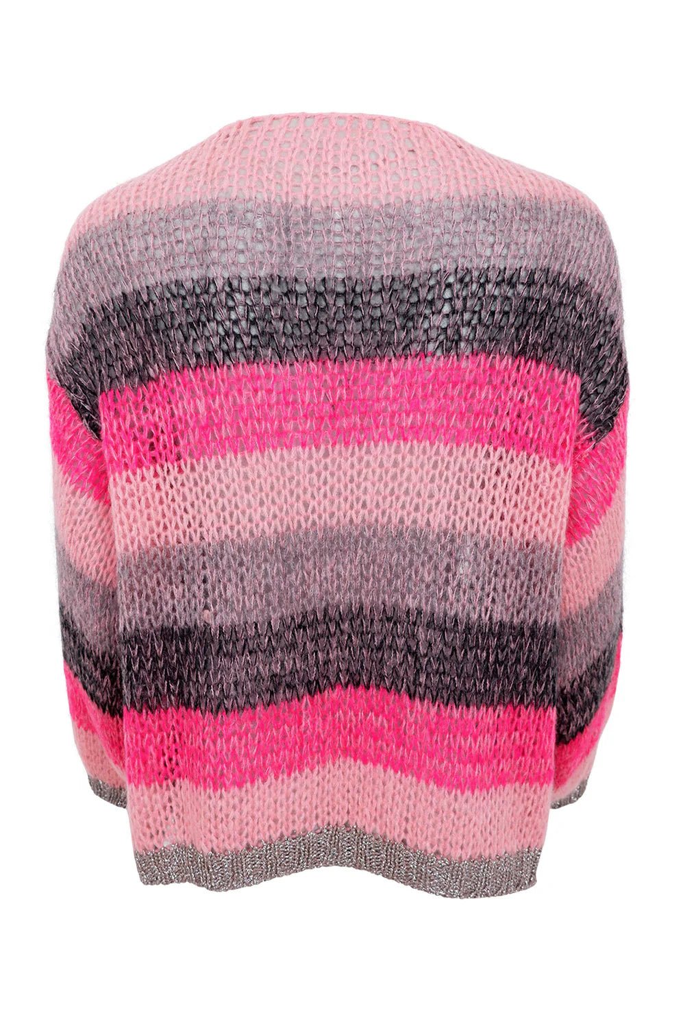 BC BCFiluca striped cardigan pink grey - Online-Mode