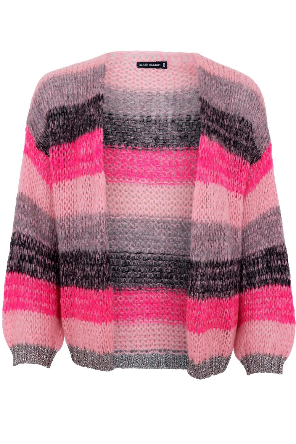 BC BCFiluca striped cardigan pink grey - Online-Mode