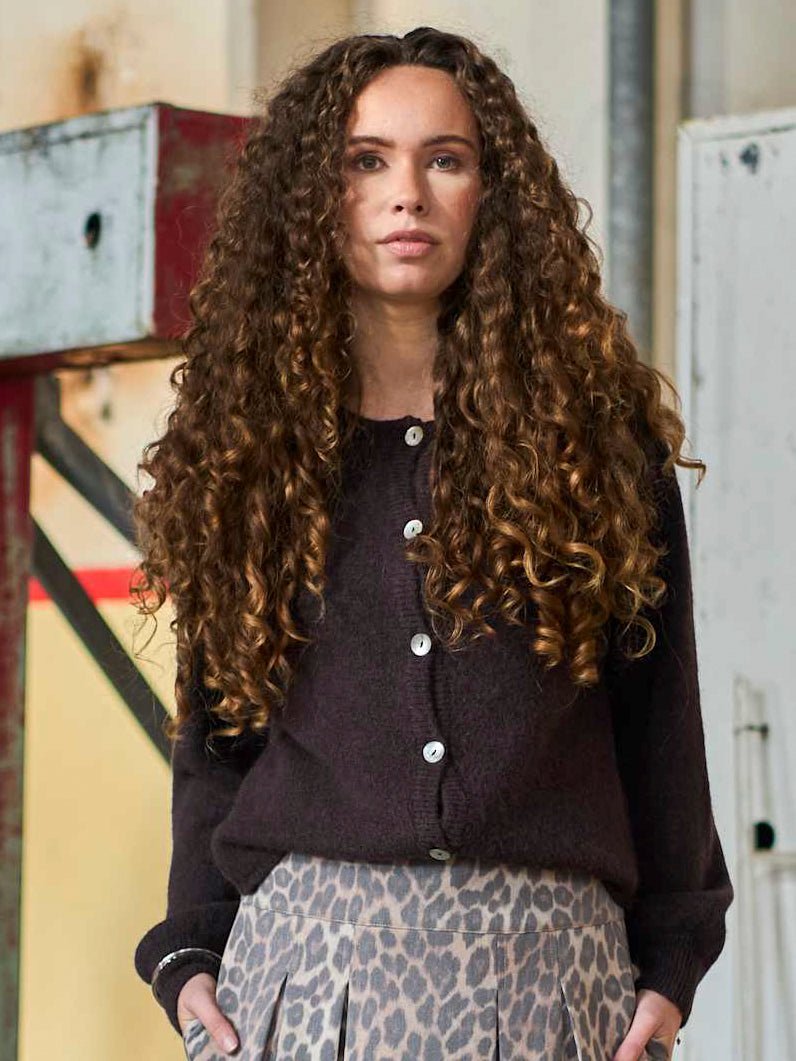 BC Bella knit cardigan coffee - Online-Mode