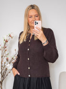 BC Bella knit cardigan coffee - Online-Mode