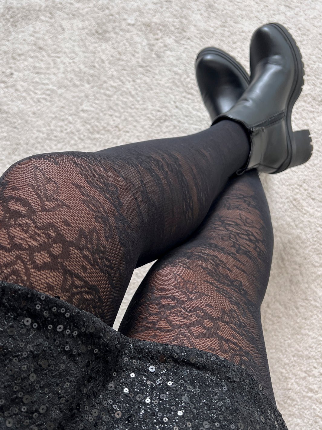 BC Belle flower tights black - Online-Mode