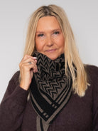 BC Bex triangle scarf black/taupe - Online-Mode