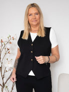 BC Davi casual vest black - Online-Mode