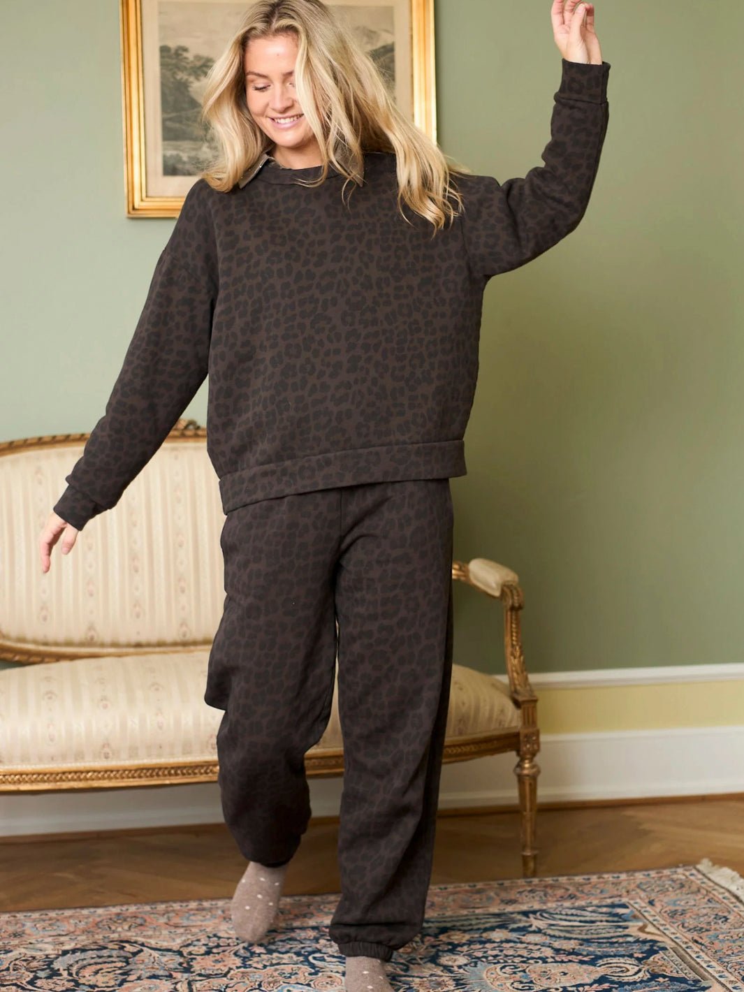 BC Dea sweat pant dark leopard - Online-Mode
