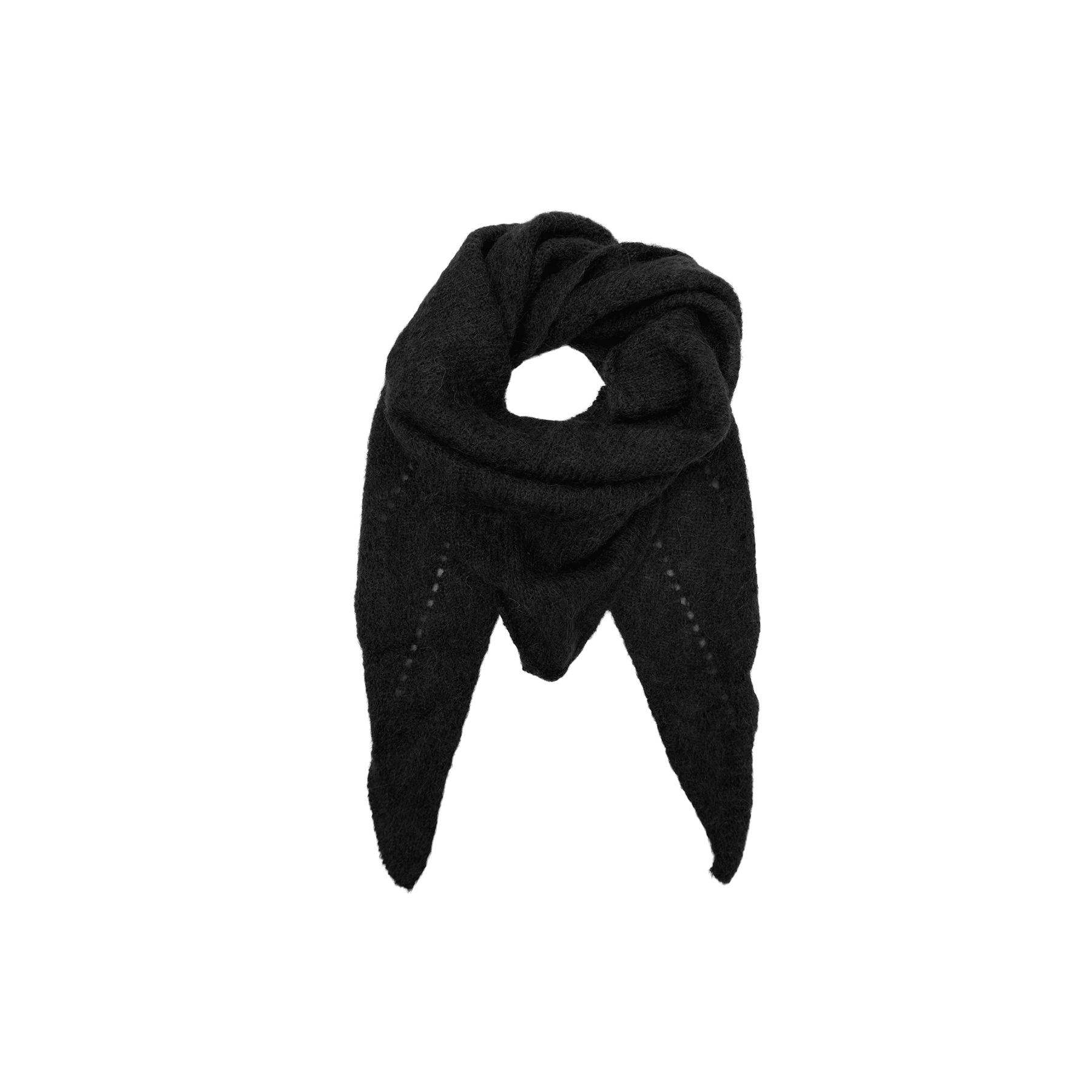 BC Dell knitted mini scarf black - Online-Mode