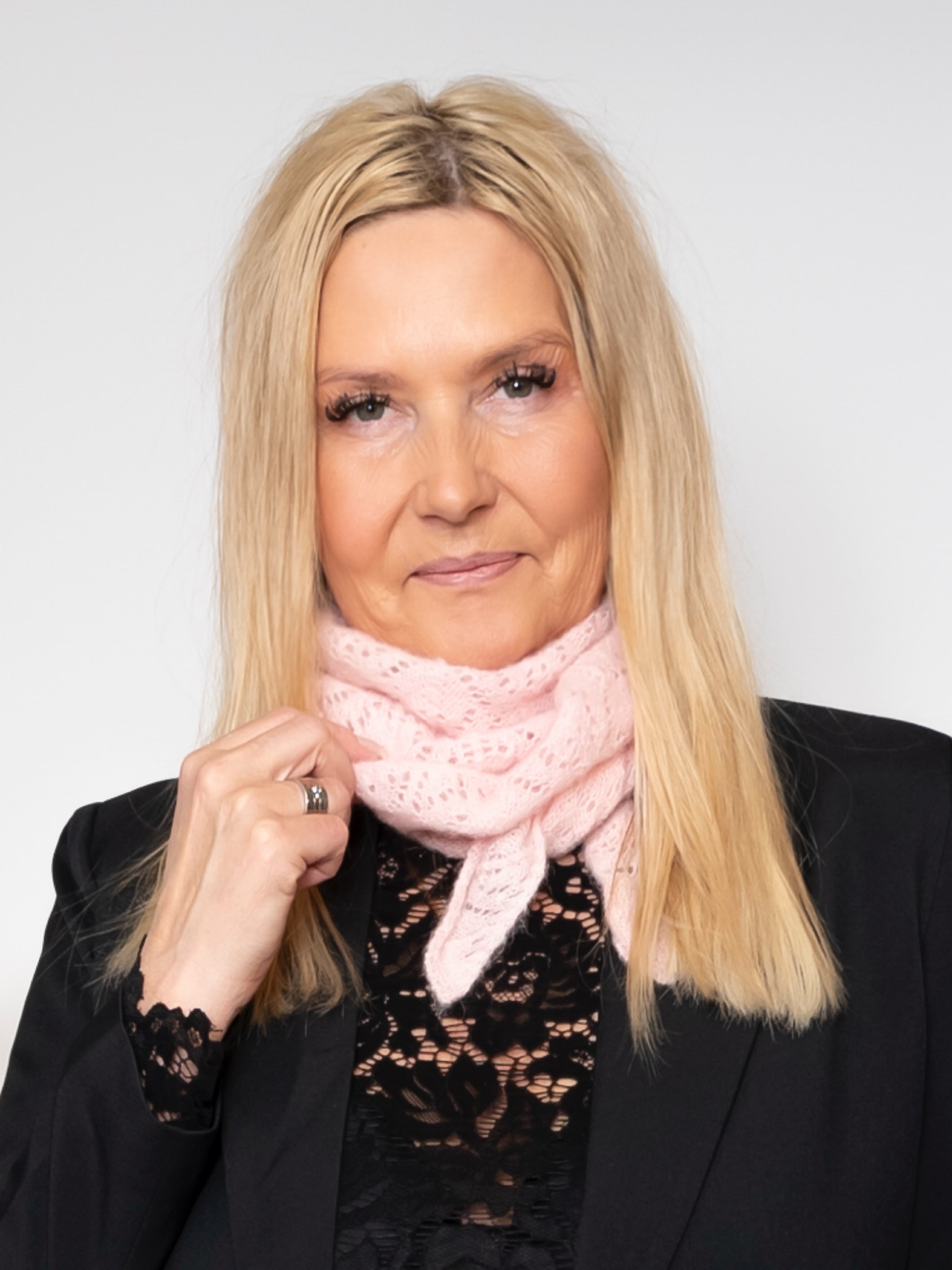 BC Dell needledrop mini scarf rose - Online-Mode