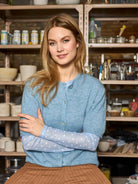 BC Dell ss cardigan lt blue - Online-Mode