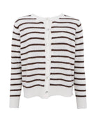 BC Dell striped knit cardigan offwhite - Online-Mode