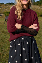 BC Jennie dotted mesh blouse black - Online-Mode