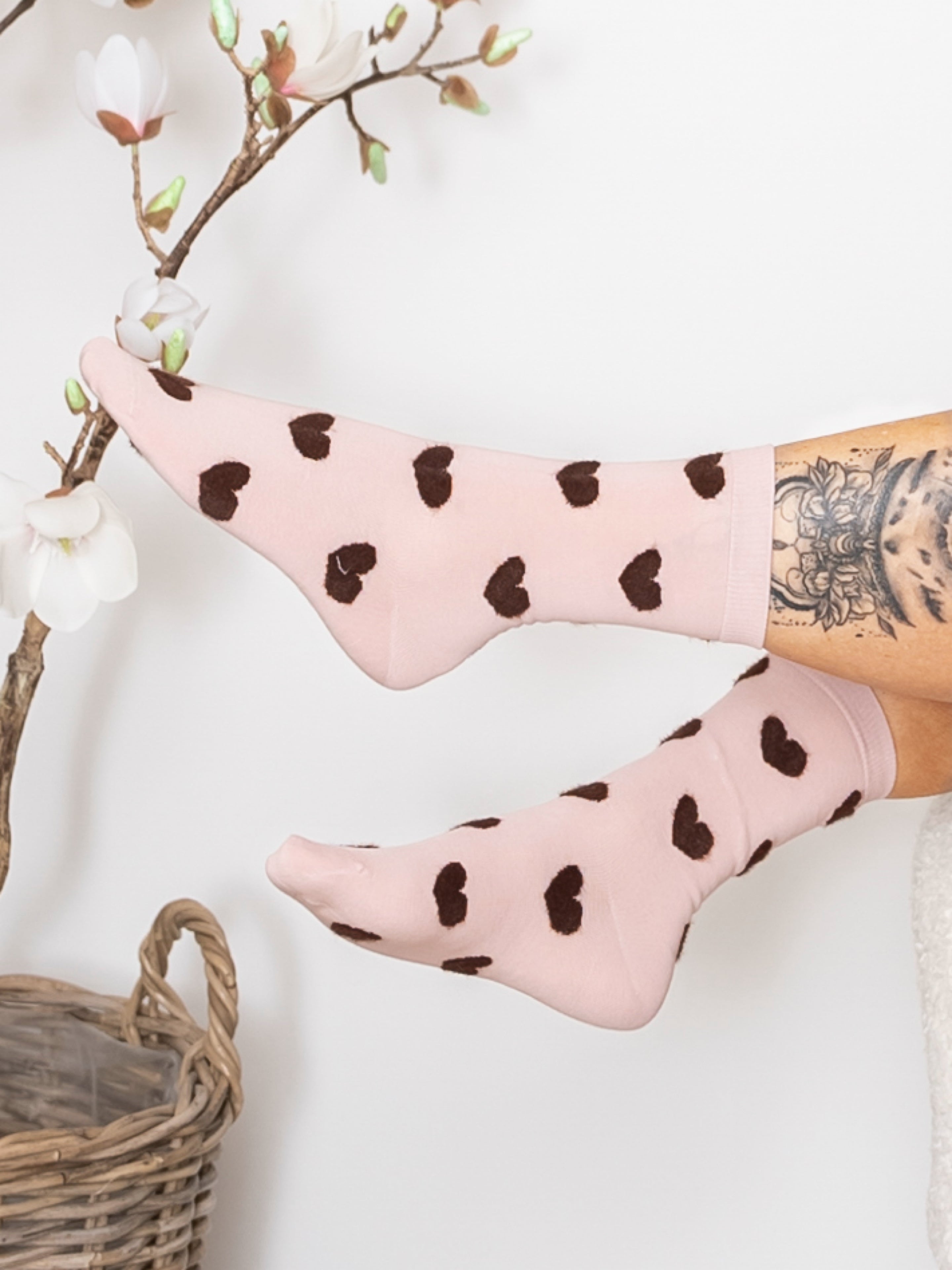 BC Mayline heart sock lt rose - Online-Mode