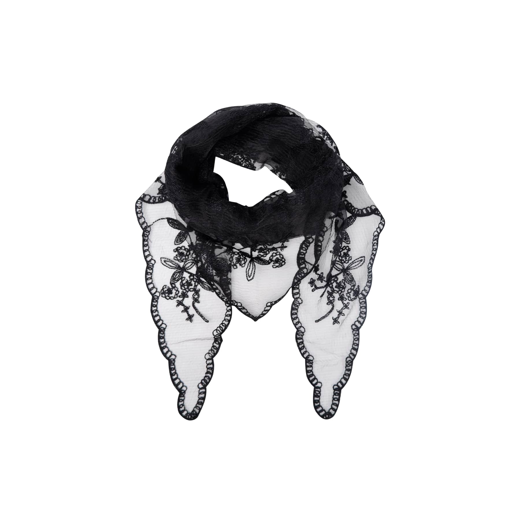 BC Miriana triangle lace scarf black - Online-Mode