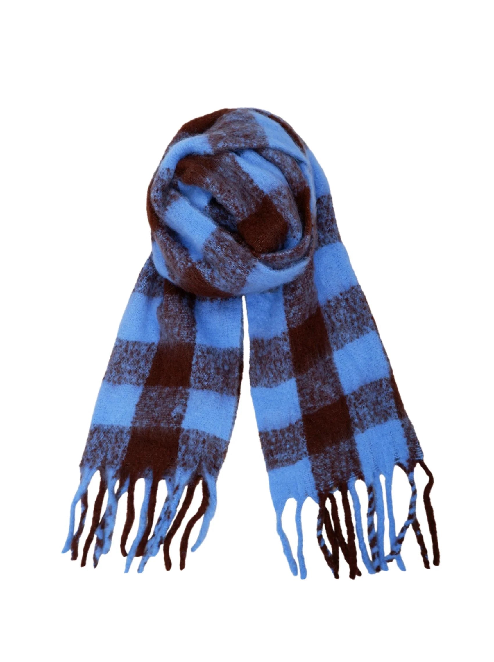 BC North soft winter scarf blue/mocca - Online-Mode