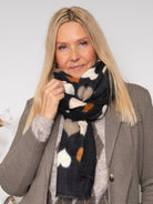 BC Rumi heart winter scarf black - Online-Mode