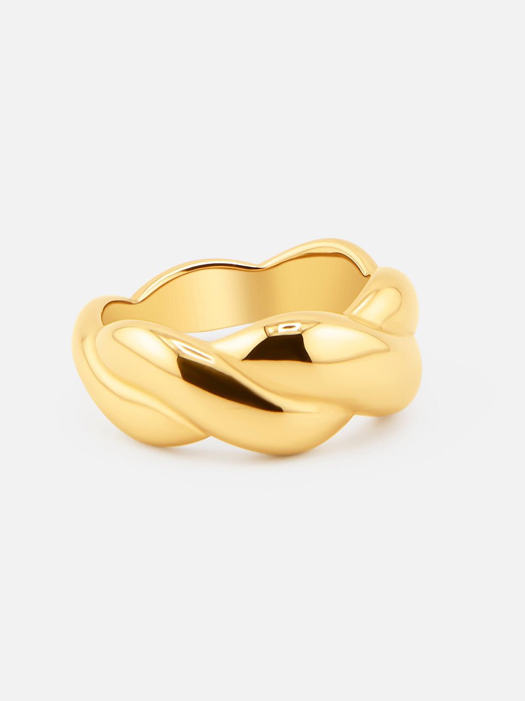 By Cara Golden Braid Ring 18K Guldbelagt - Online-Mode