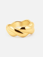 By Cara Golden Braid Ring 18K Guldbelagt - Online-Mode