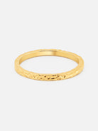 By Cara Golden Earth Ring 18K Guldbelagt 2 mm - Online-Mode