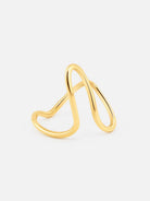 By Cara Golden Flow Ring 18K Guldbelagt - Online-Mode