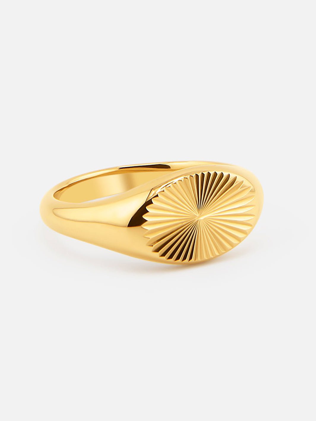 By Cara Golden Halo Sun Ring 18K Guldbelagt - Online-Mode