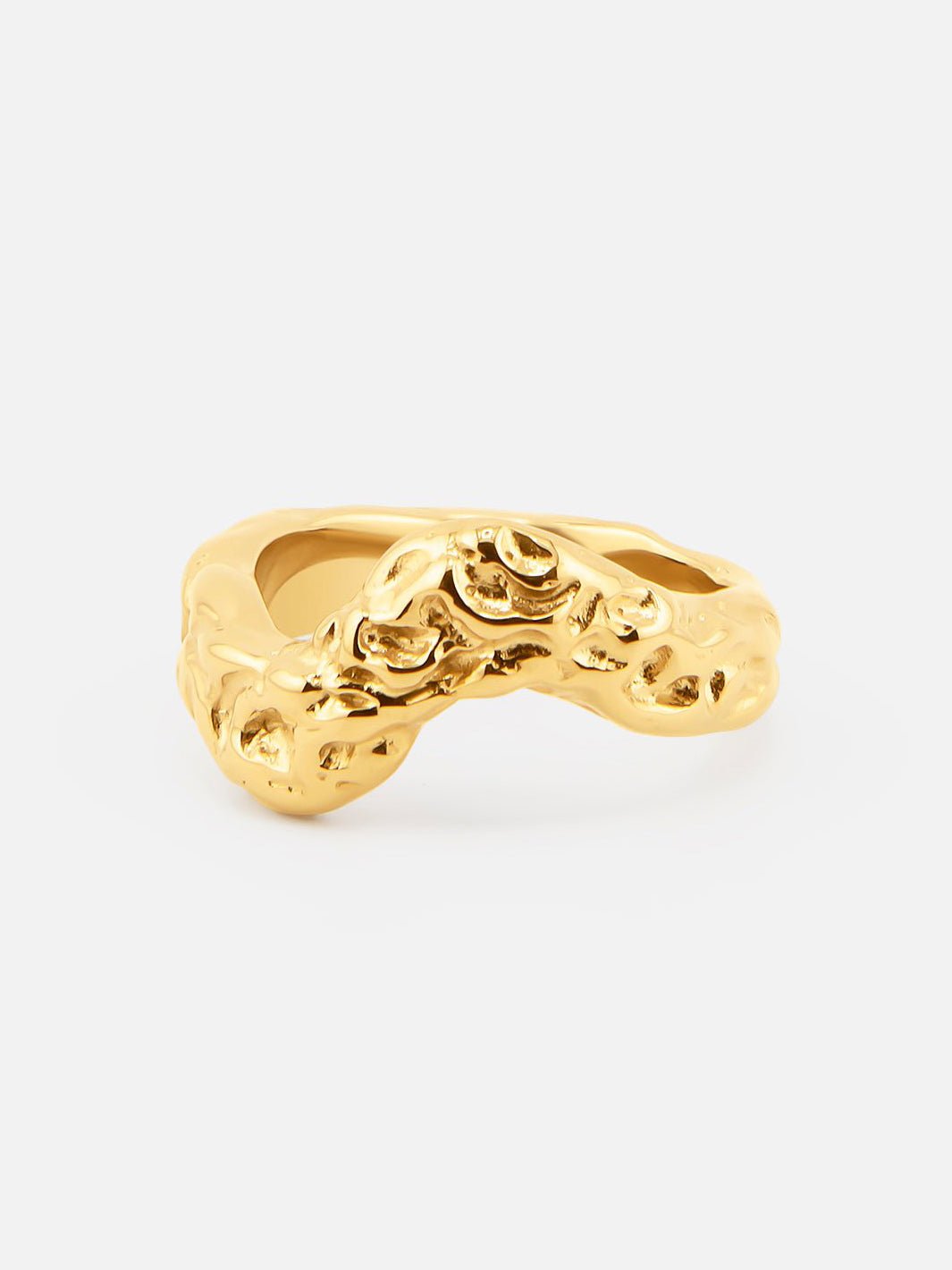 By Cara Golden Lava Ring 18K Guldbelagt - Online-Mode