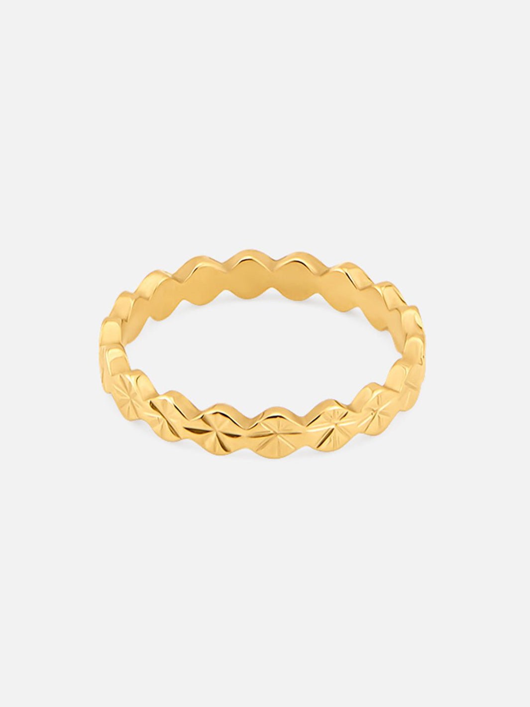 By Cara Luna Sun Ring 18K Guldbelagt 3,5 mm - Online-Mode