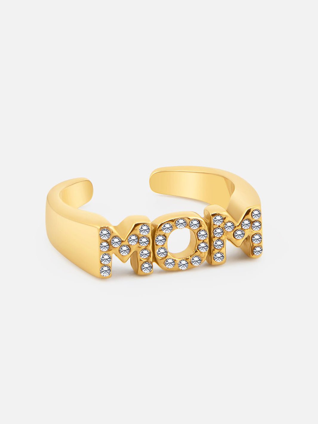 By Cara MOM zirkon justerbar Ring 18K Guldbelagt - Online-Mode