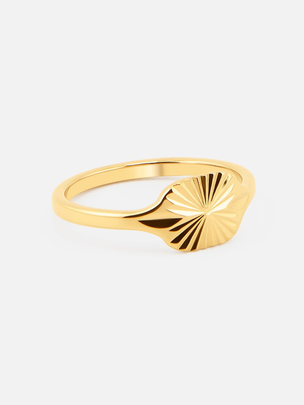 By Cara Sunbeam Oval Ring 18K Guldbelagt - Online-Mode