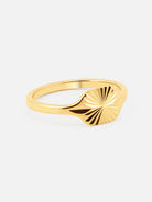 By Cara Sunbeam Oval Ring 18K Guldbelagt - Online-Mode