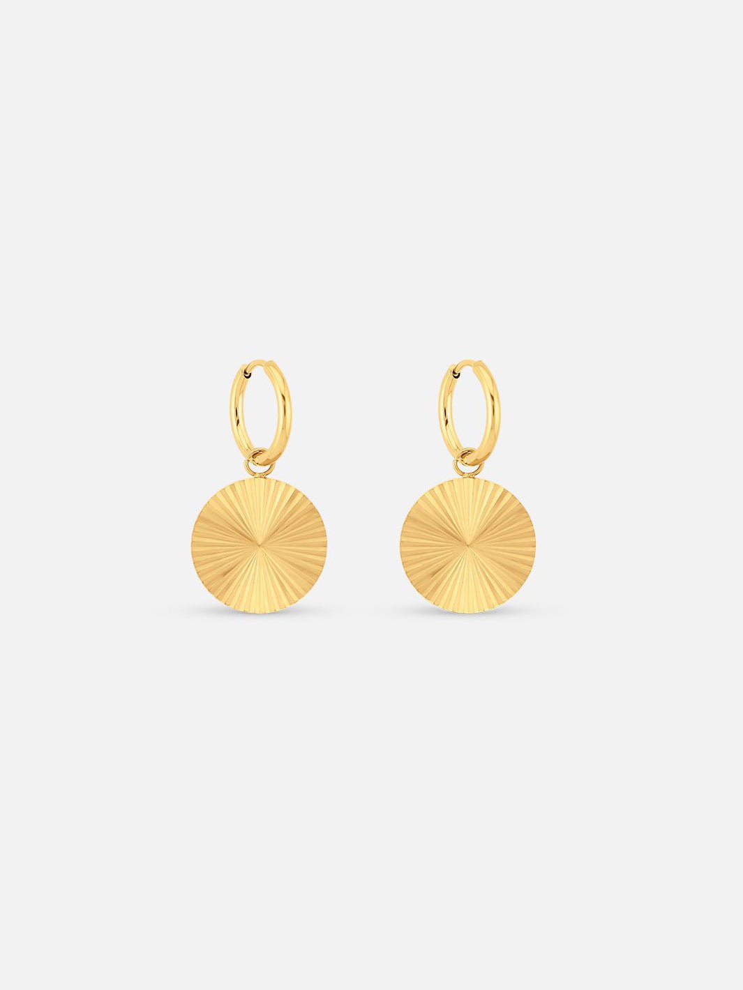 By Cara Sunbeam Round Hoops 18K Guldbelagt - Online-Mode