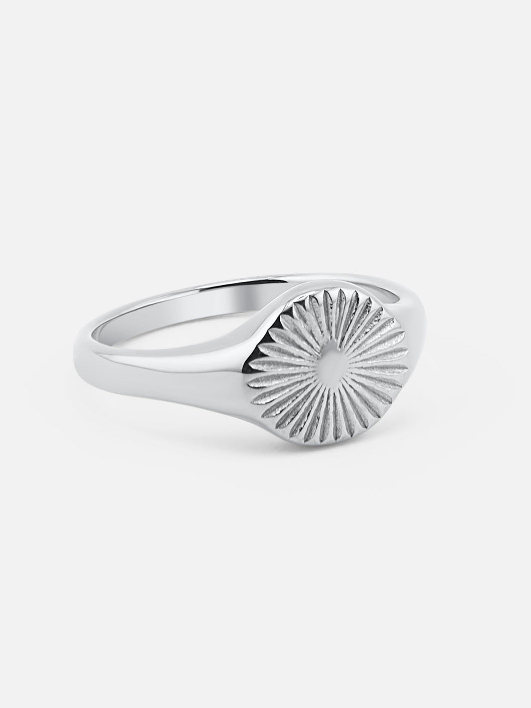 By Cara Sunbeam Rund Ring Sølvfarvet - Online-Mode