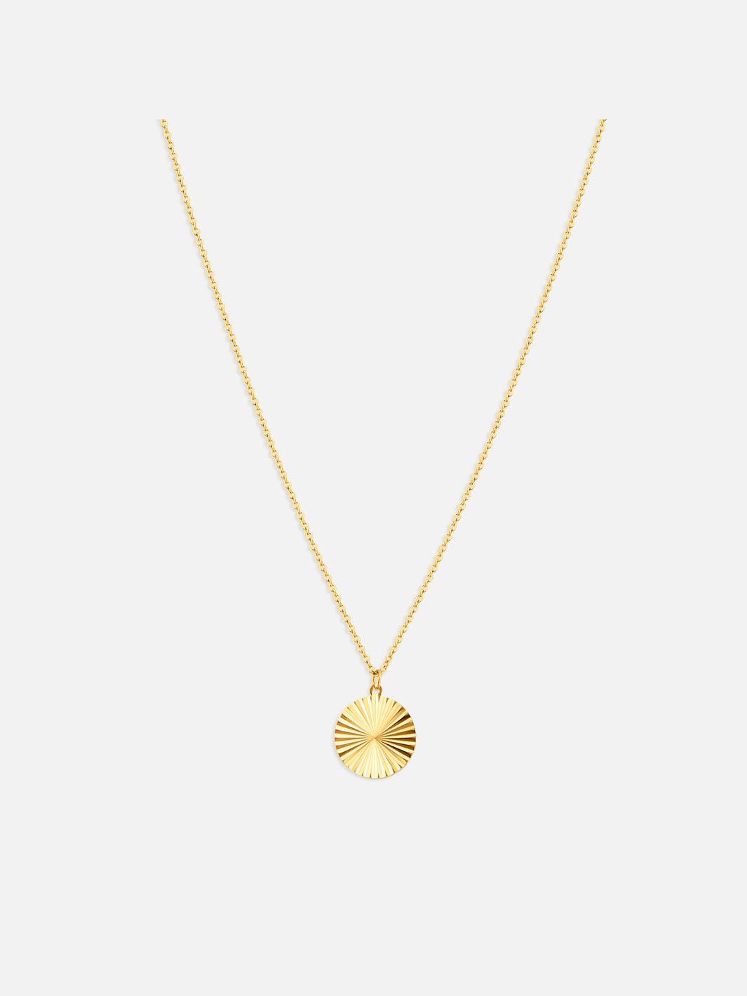 By Cara Sunburst Rund Halskæde 18K Guldbelagt - Online-Mode