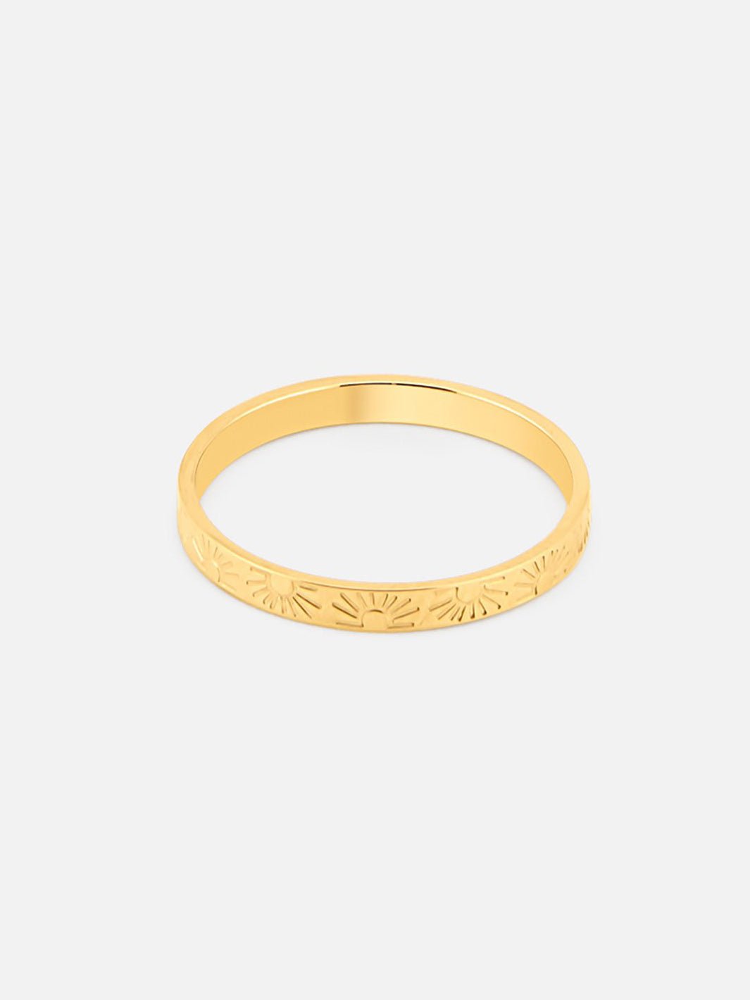 By Cara Sunrise Ring 18K Guldbelagt 2,5 mm - Online-Mode