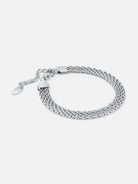 By Cara Wide Mesh Armbånd Sølvfarvet 6 mm - Online-Mode