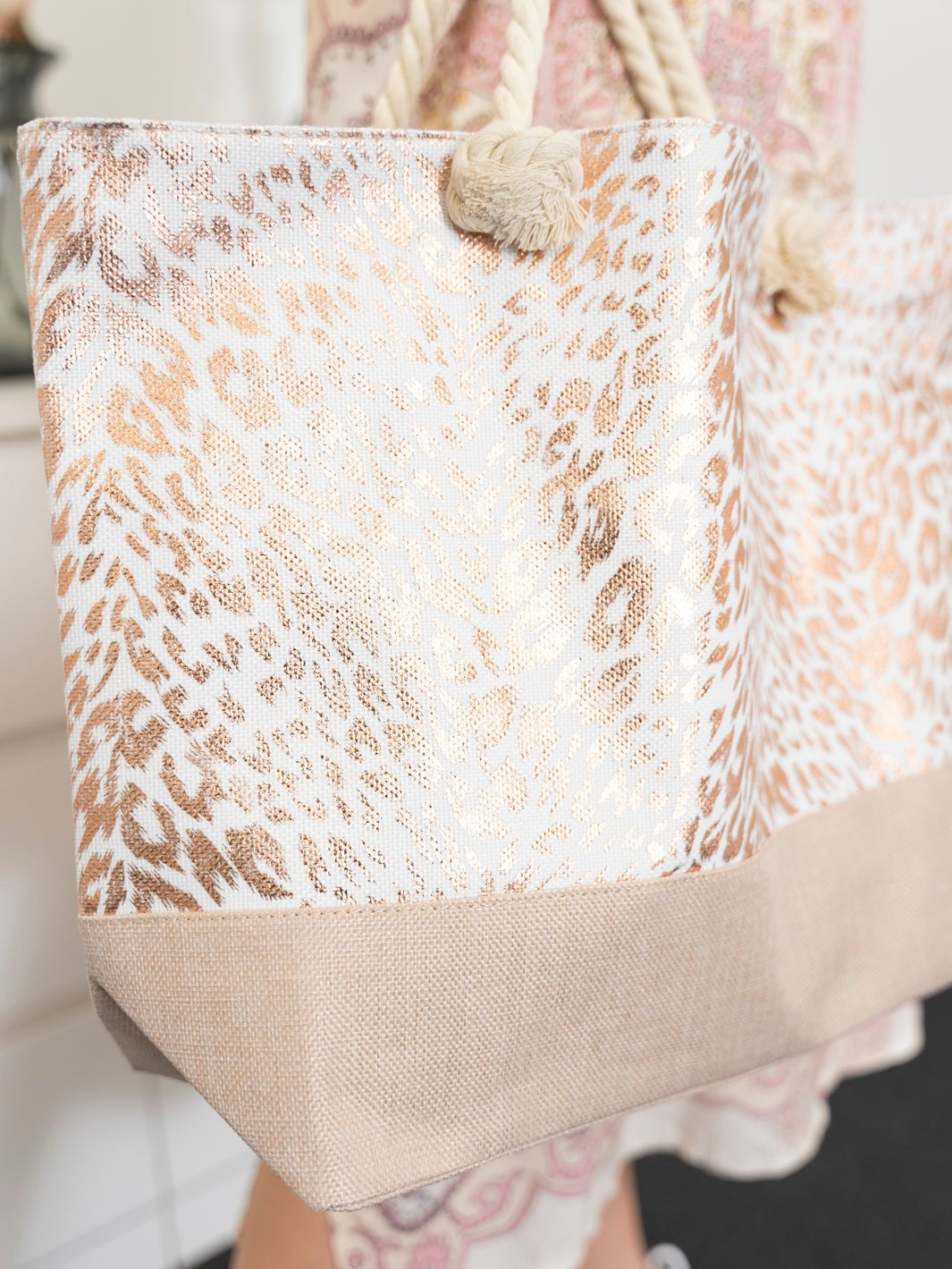 Cali shopper beach bag leopard rose mix - Online-Mode