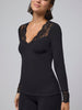 Casja lace termo bluse black