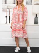 Cecilia dress coral mix - Online - Mode