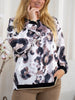 Cheetah dream blouse hvid/sort