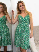 Claire short dress green mix - Online - Mode