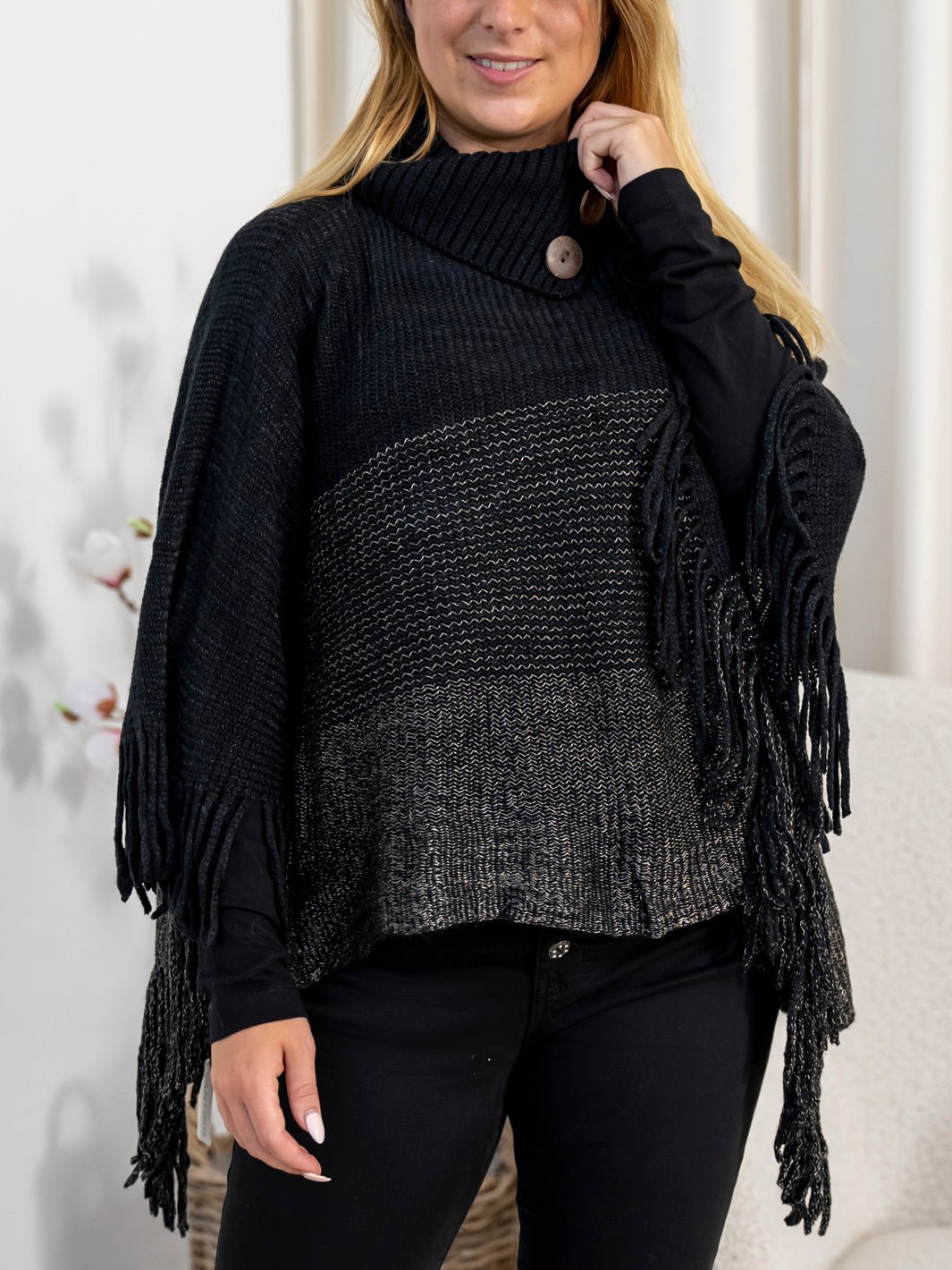 Clara poncho black - Online - Mode