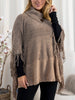 Clara poncho taupe