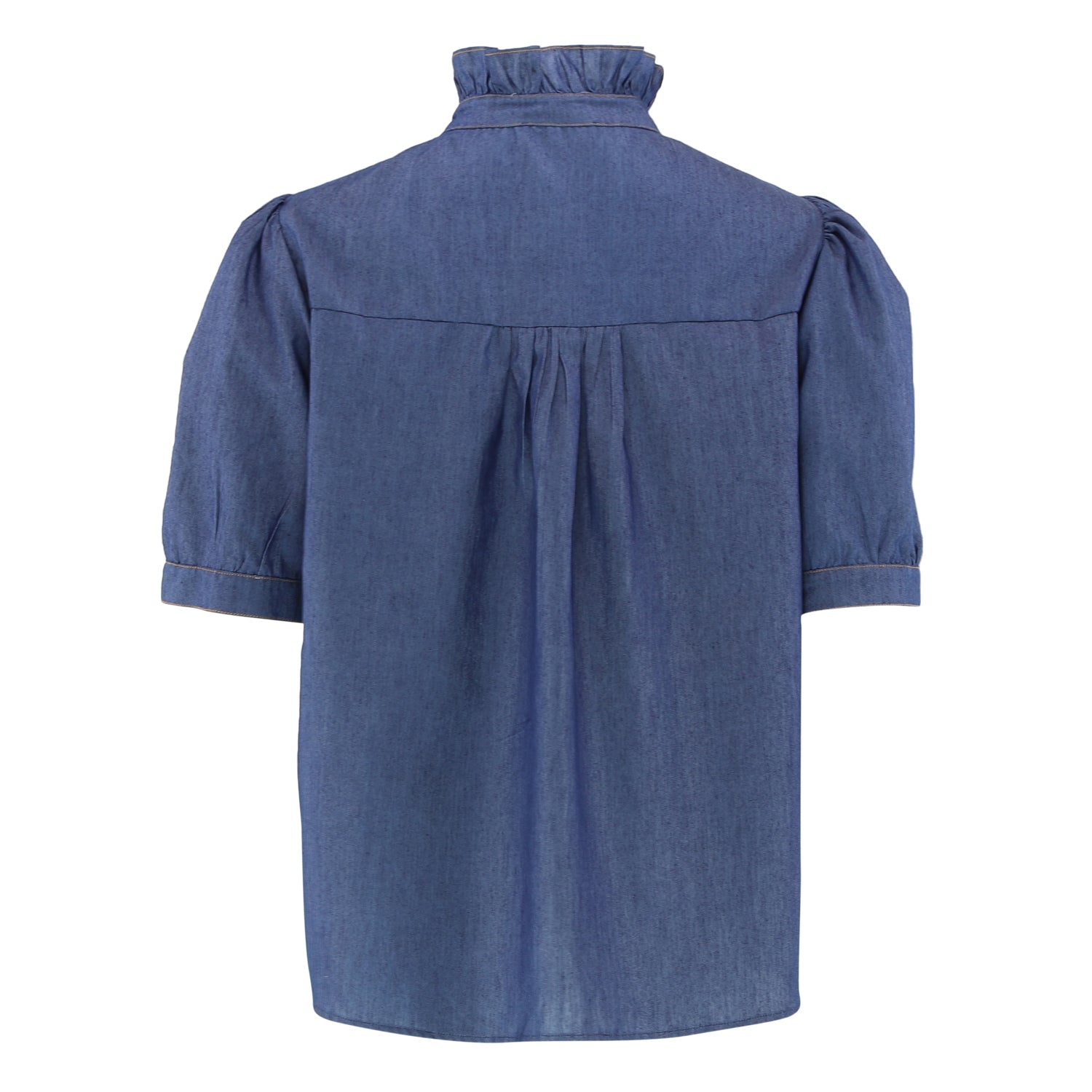Continue Ariana SS chambre blouse dark blue - Online - Mode