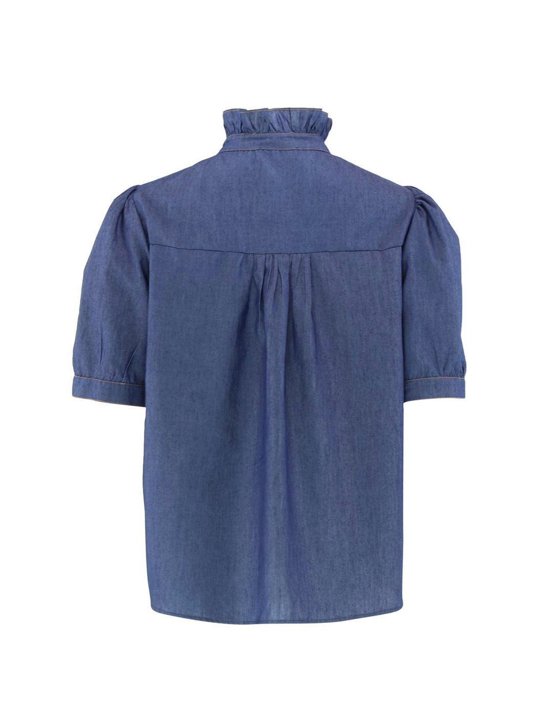 Continue Ariana SS chambre bluse dark blue - Online-Mode